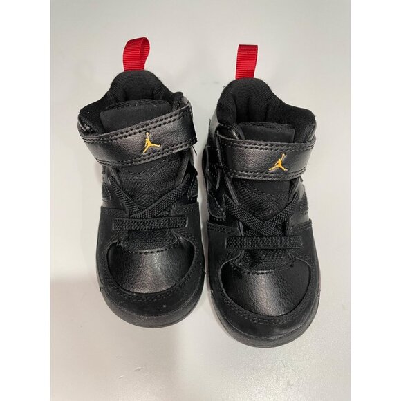 Nike Jordan Flight Club ‘91 Black Red Unisex Toddler shoe Size 4C Sneakers - Picture 1 of 5